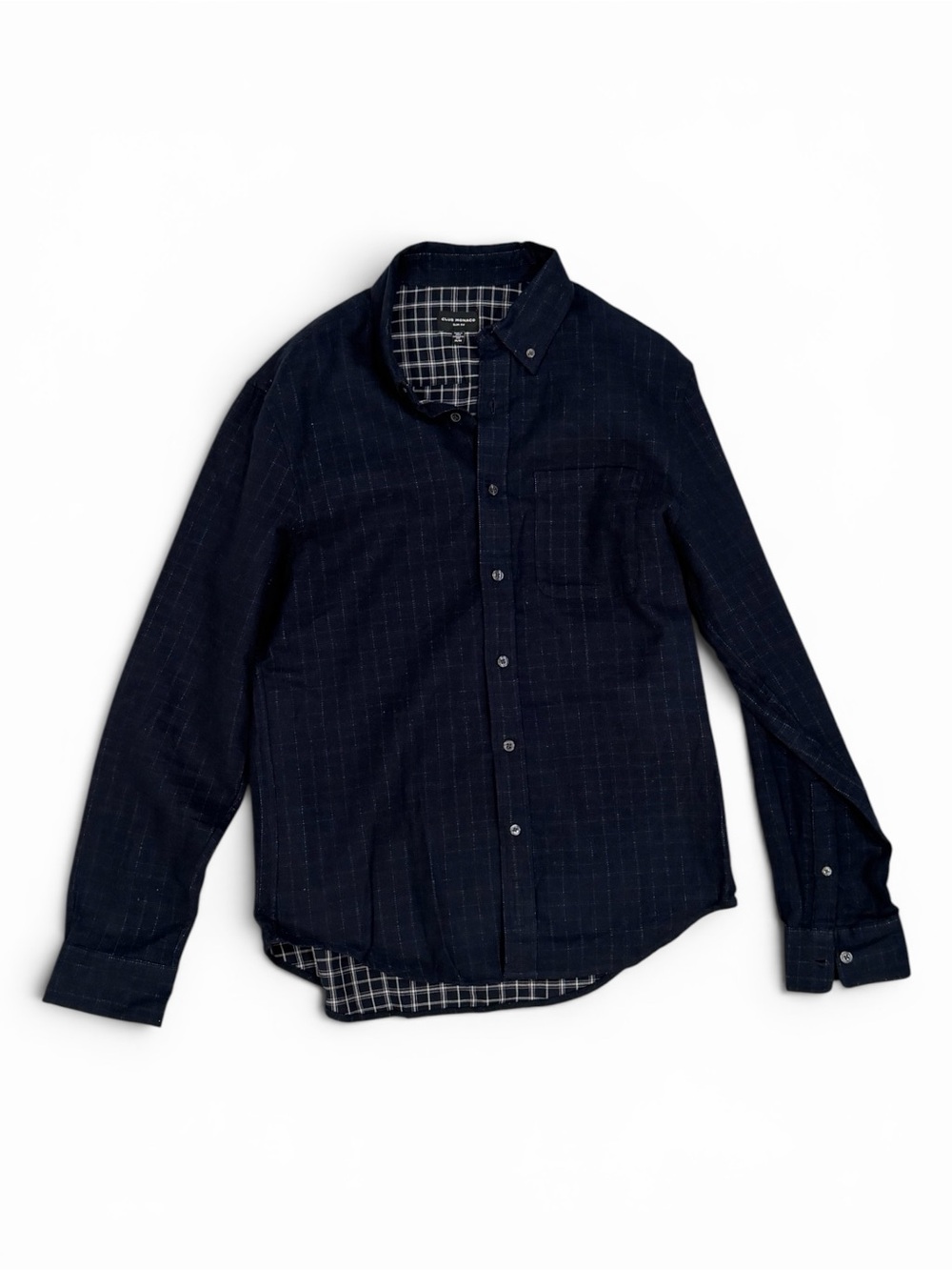 Men's Club Monaco Classic Button-Down Shirt in Dark Navy